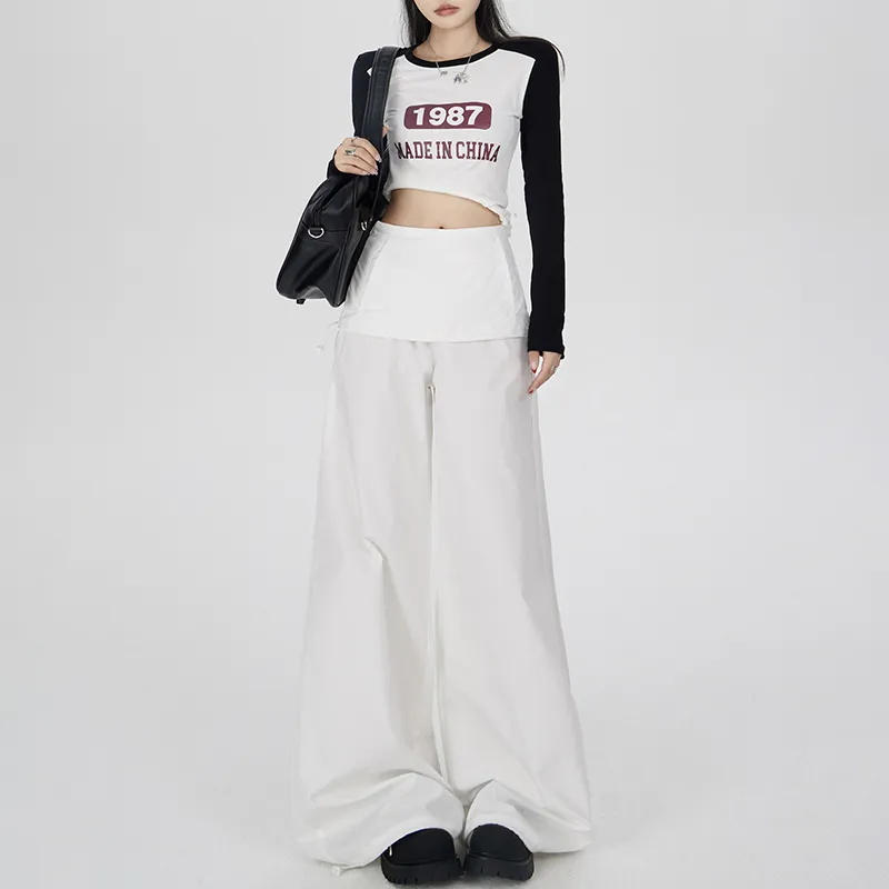 Rose Casual Pants Women's White-6