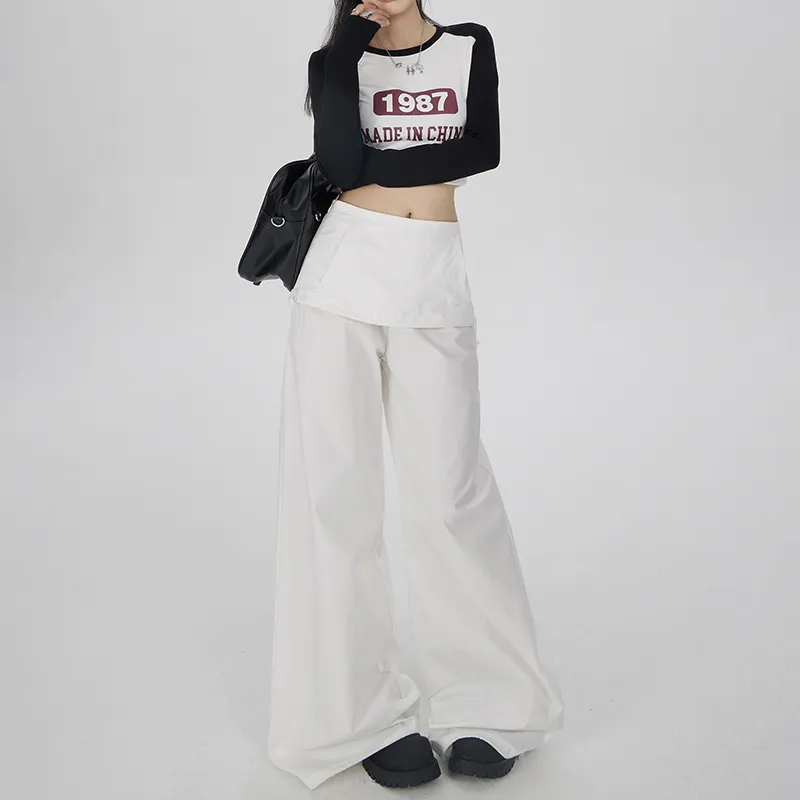 Rose Casual Pants Women's White-7