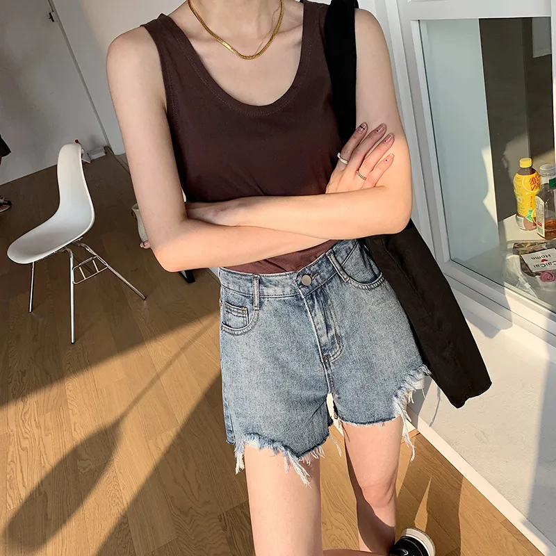 Rose Denim Shorts Women's-3