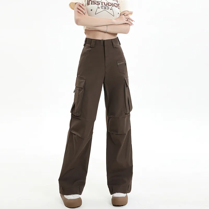 Rose Cargo Pants Women's Mocha Pants-2