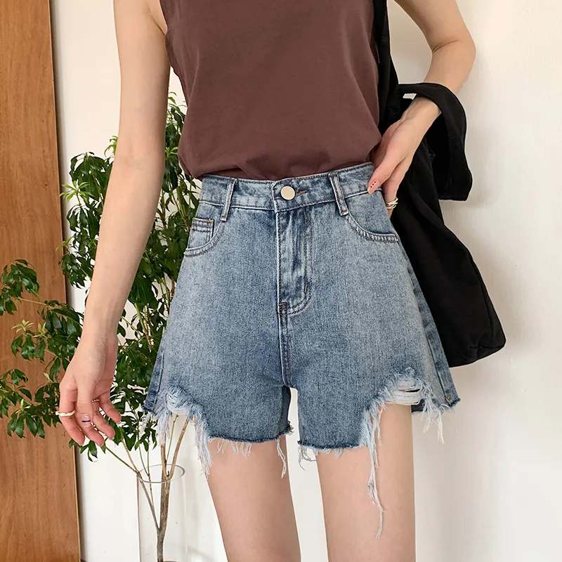 Rose Denim Shorts Women's-2