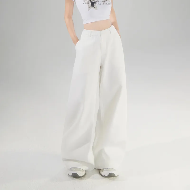 Rose Casual Pants Women's White-9