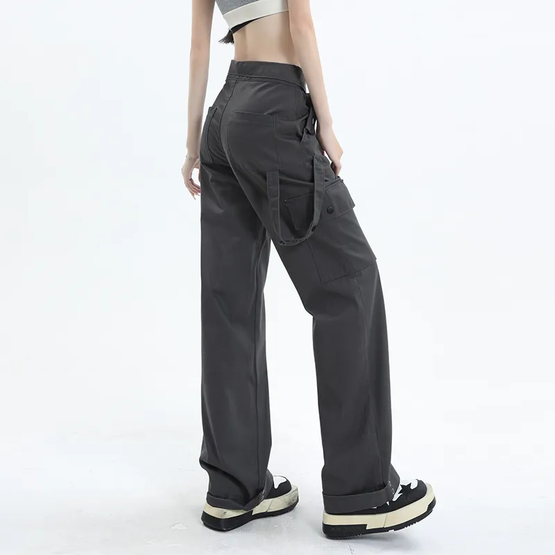 Rose Casual Pants Women's Gray-1