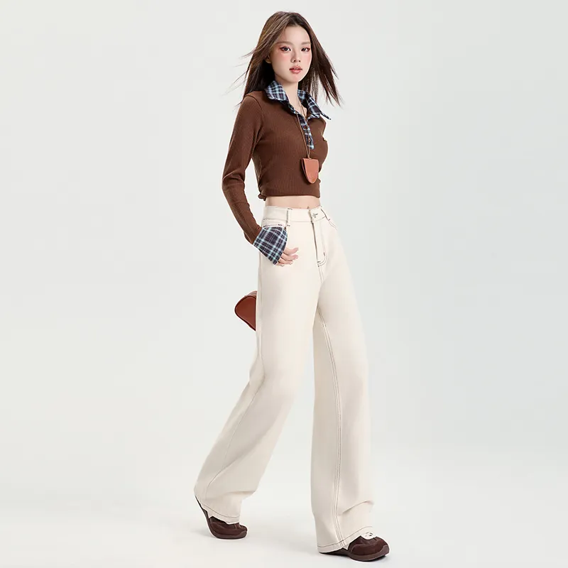 Rose Jeans Women's Cream Apricot-9