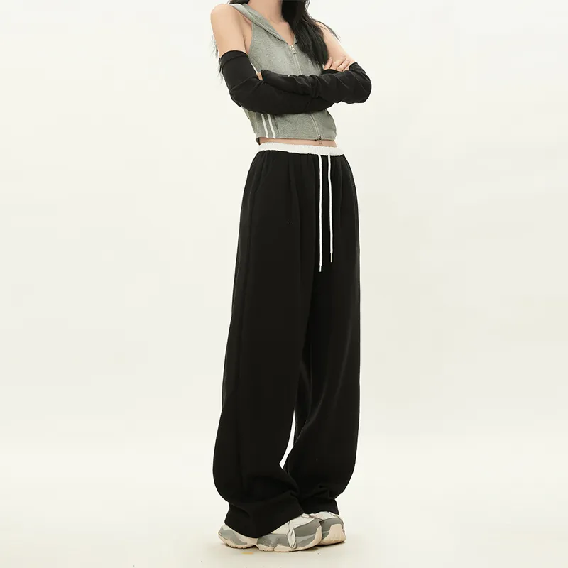 Rose Casual Pants Women's Black-5