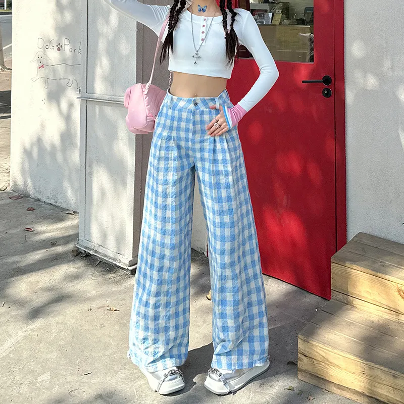 Rose Casual Pants Women's Sky Blue-9