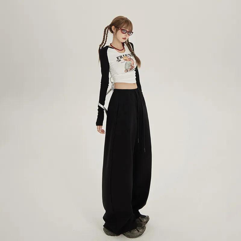 Rose Casual Pants Women's Black-11
