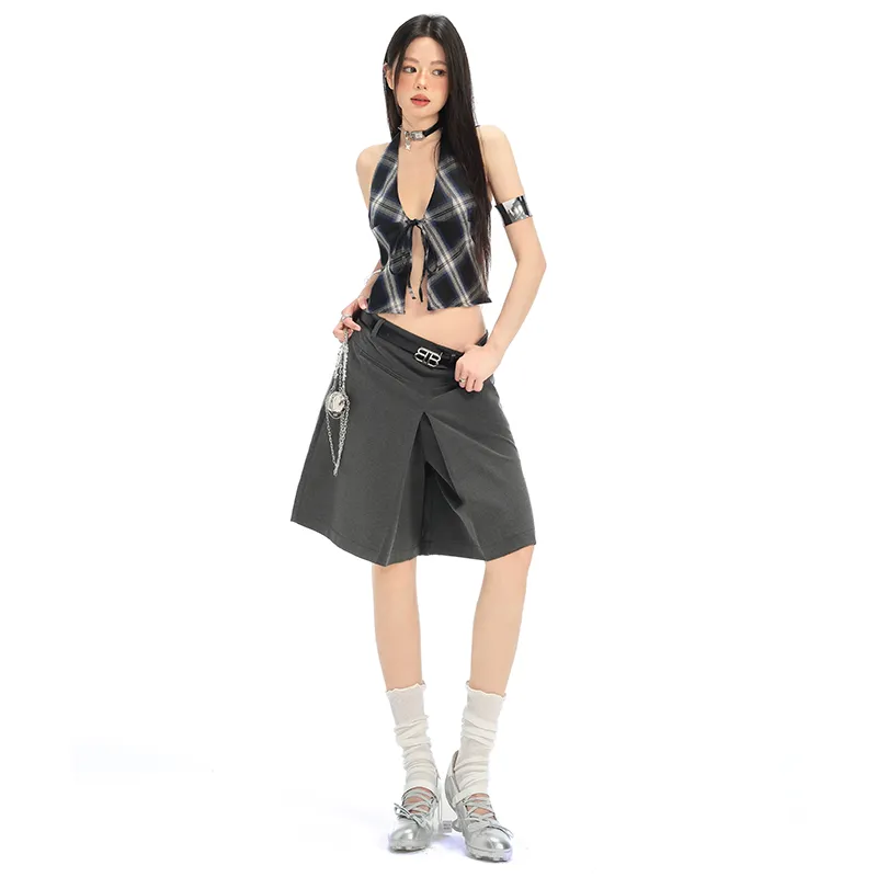 Rose Casual Short Skirts Women's-5