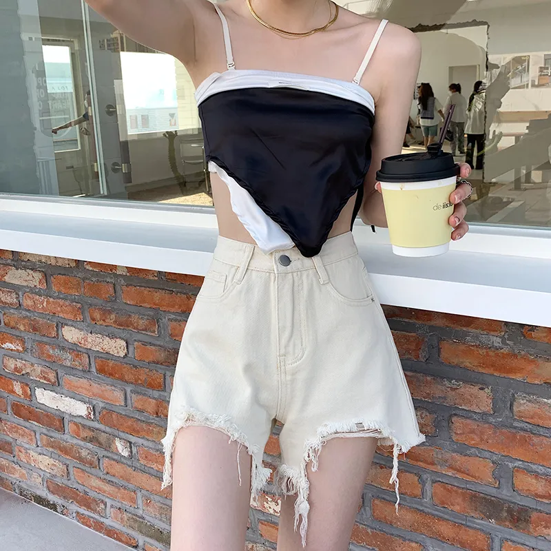 Rose Denim Shorts Women's-13