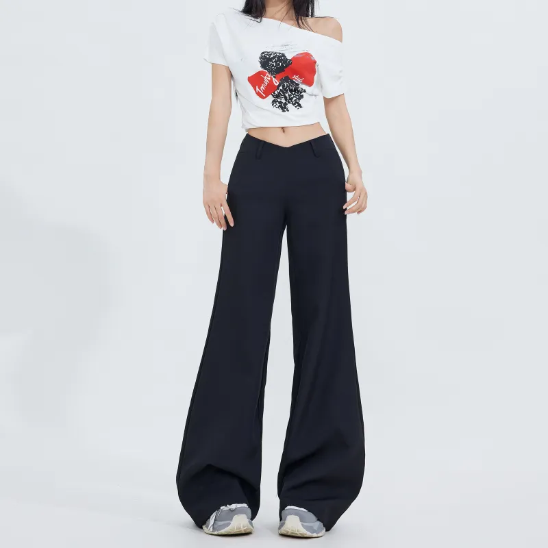 Rose Casual Pants Women's Black-11