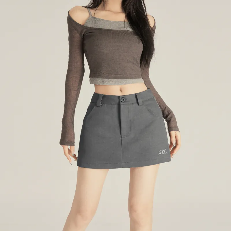 Rose Casual Short Skirts Women's-3