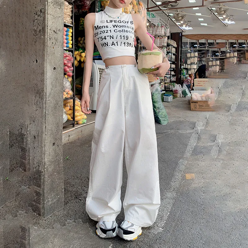 Rose Casual Pants Women's White-4