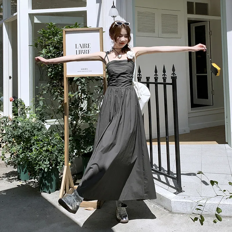 Rose Slip Dresses Women's-11
