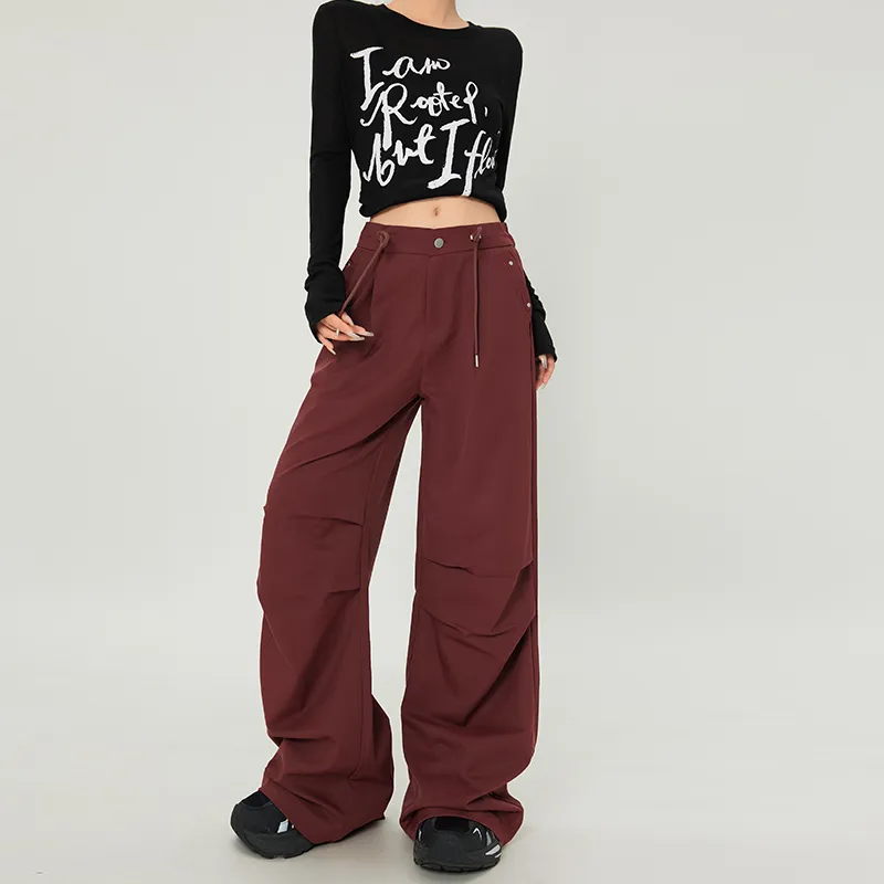 Rose Casual Pants Women's Ancora Red-7