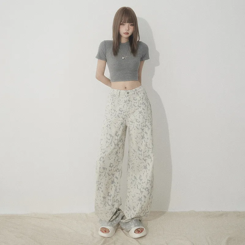 Rose Casual Pants Women's White-7