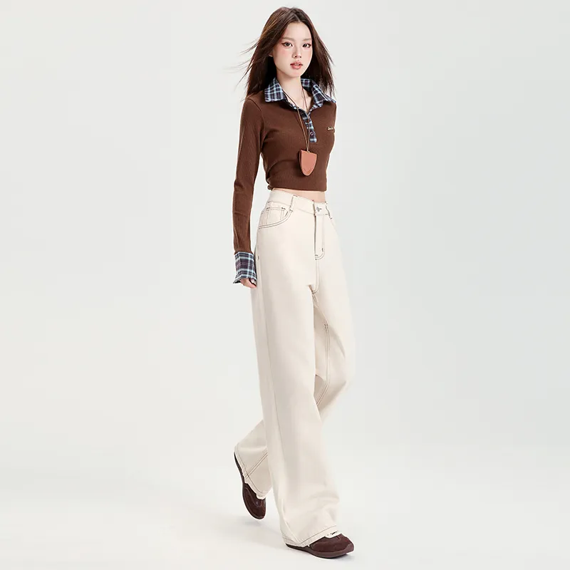 Rose Jeans Women's Cream Apricot-7