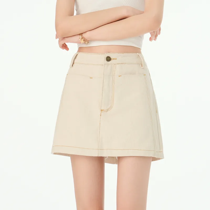 Rose Denim Short Skirts Women's-9