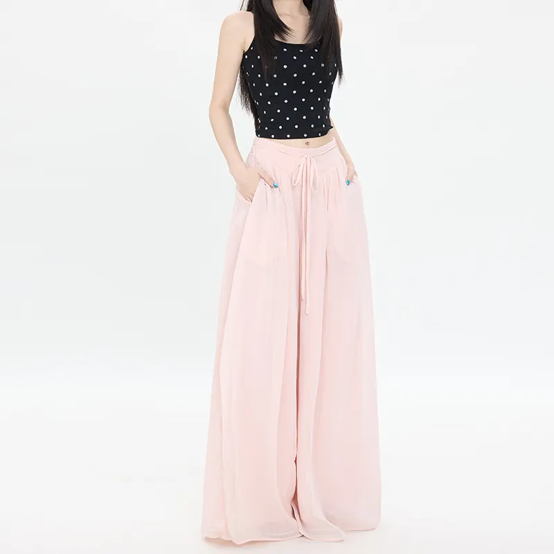 Rose Casual Pants Women's Dusty Pink Pants-3