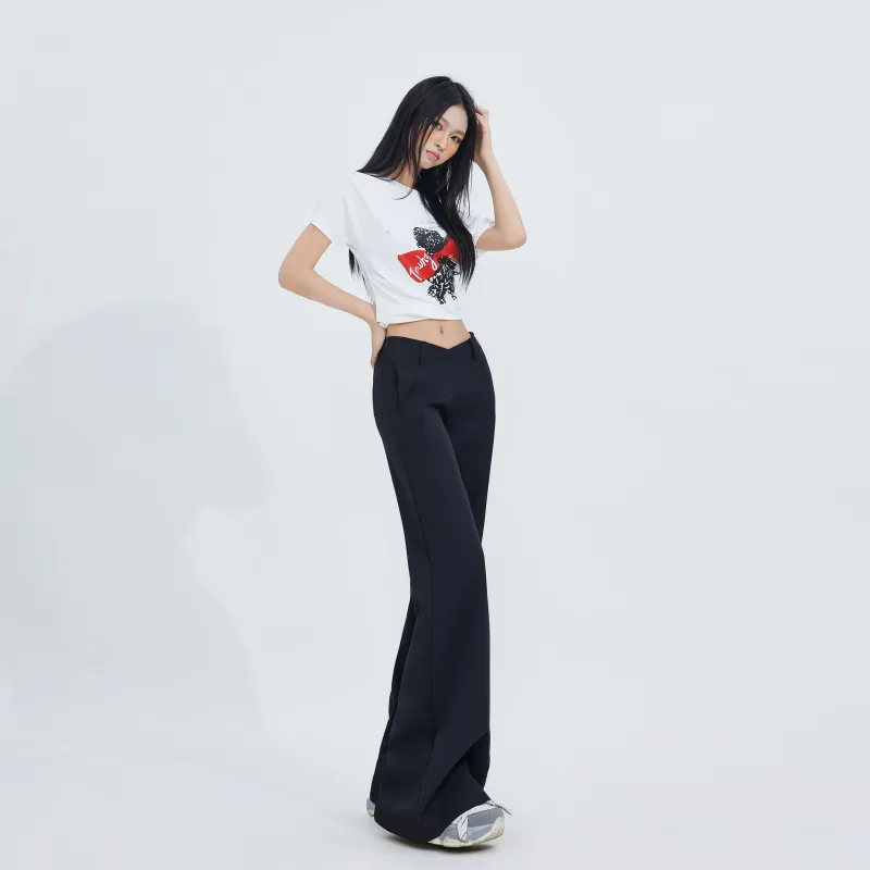 Rose Casual Pants Women's Black-3