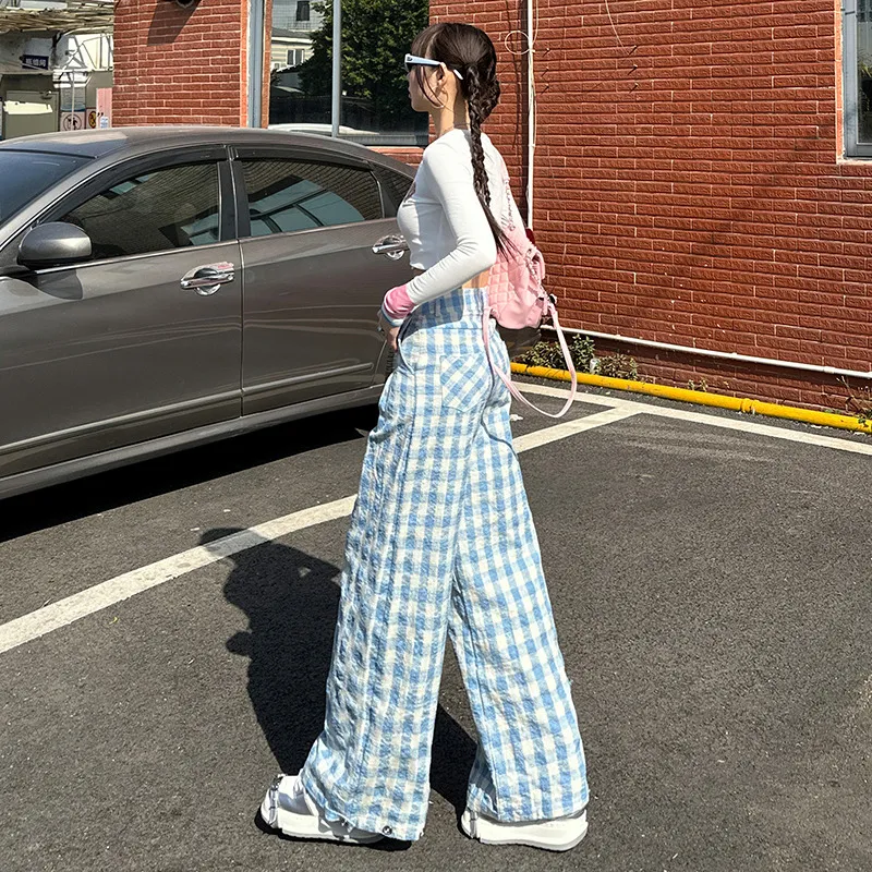 Rose Casual Pants Women's Sky Blue-3