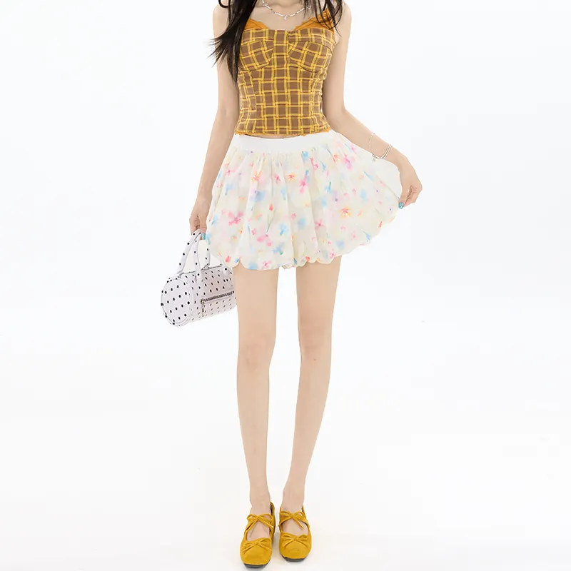 Rose Casual Short Skirts Women's-3