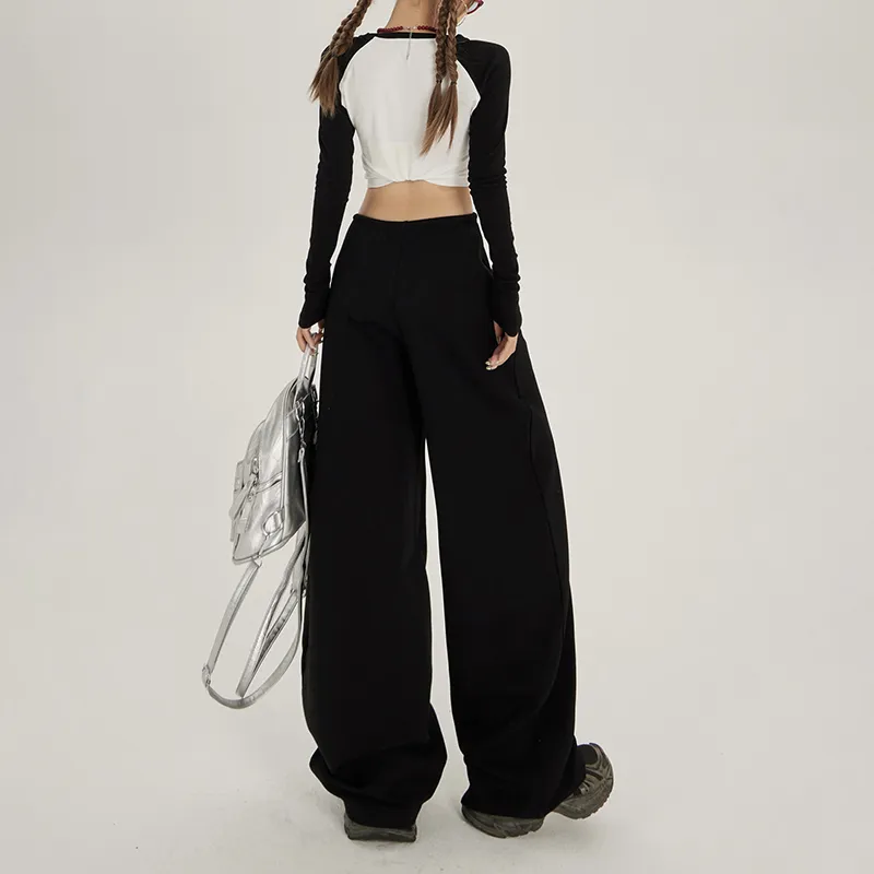 Rose Casual Pants Women's Black-12