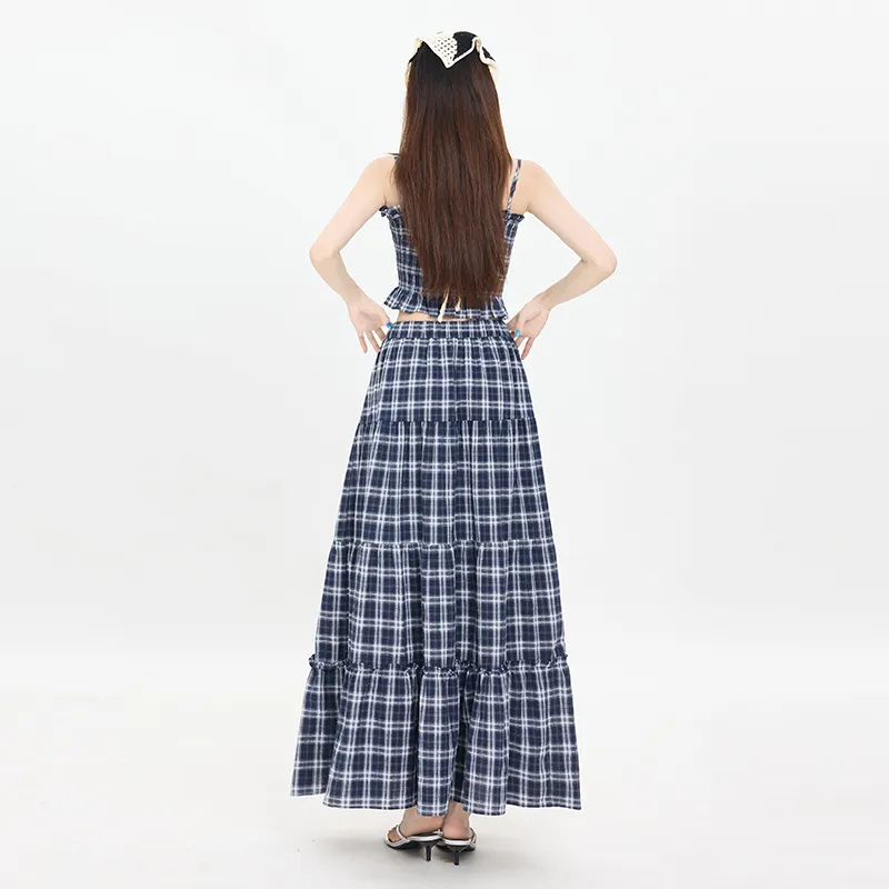 Rose Two Piece Skirt Sets Women's-3