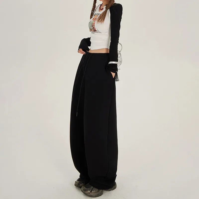 Rose Casual Pants Women's Black-4