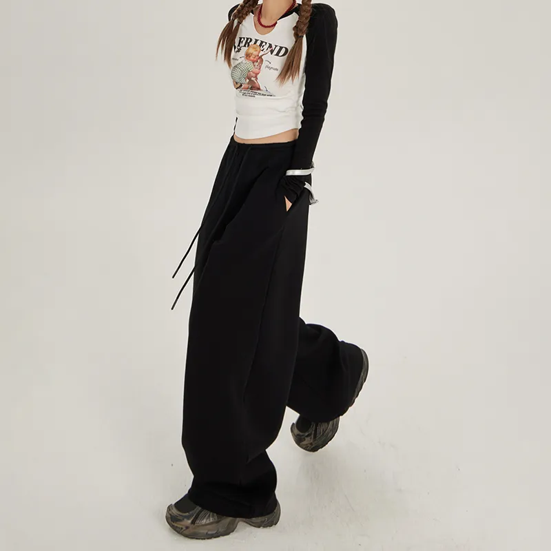 Rose Casual Pants Women's Black-5