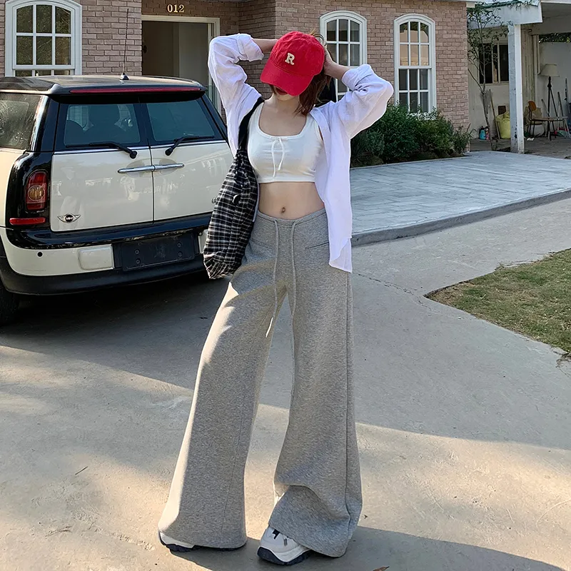 Rose Casual Pants Women's Light Gray-3