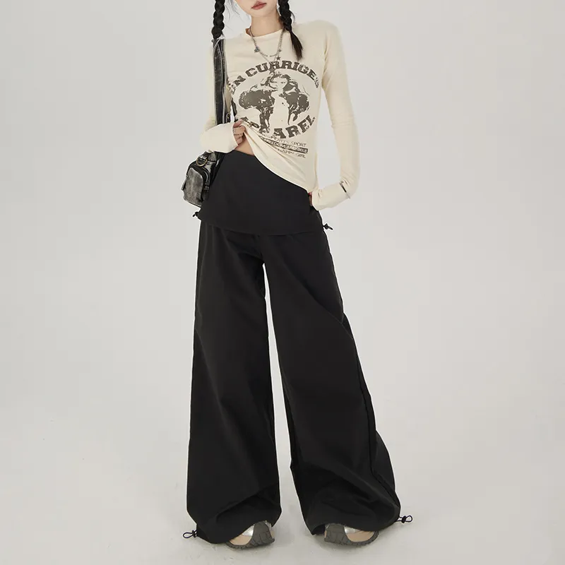 Rose Casual Pants Women's Black-7