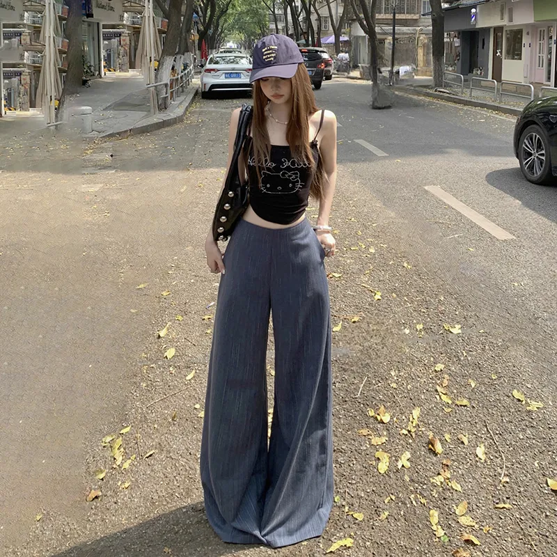 Rose Casual Pants Women's Gray-2