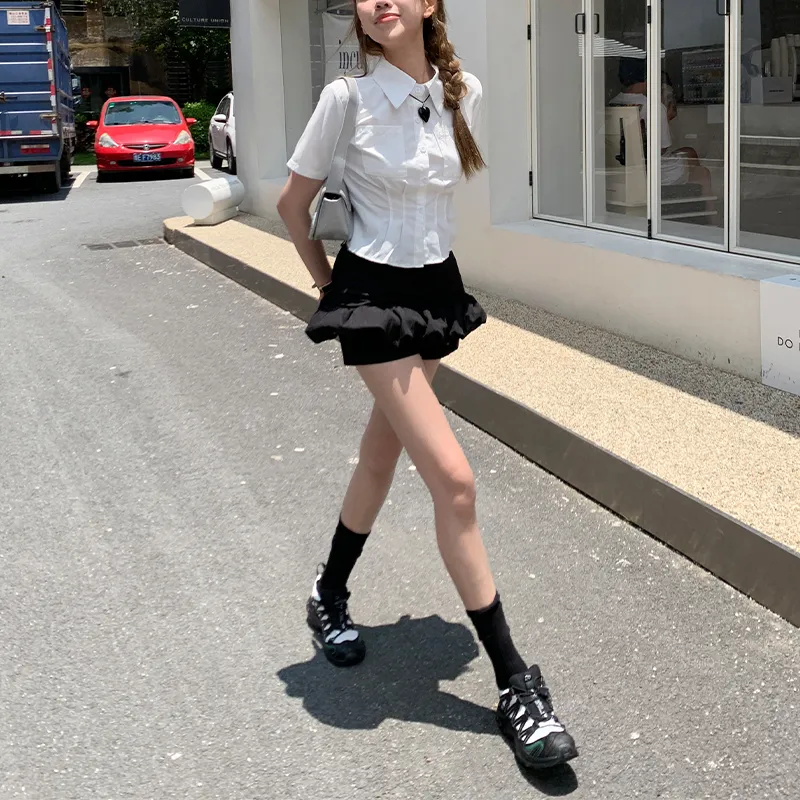Rose Casual Short Skirts Women's-3