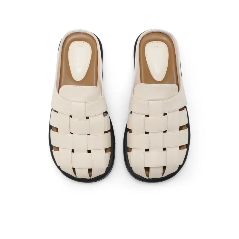 BELLE Rubber Sole Cut Out Closed Toe Slippers Women's-2