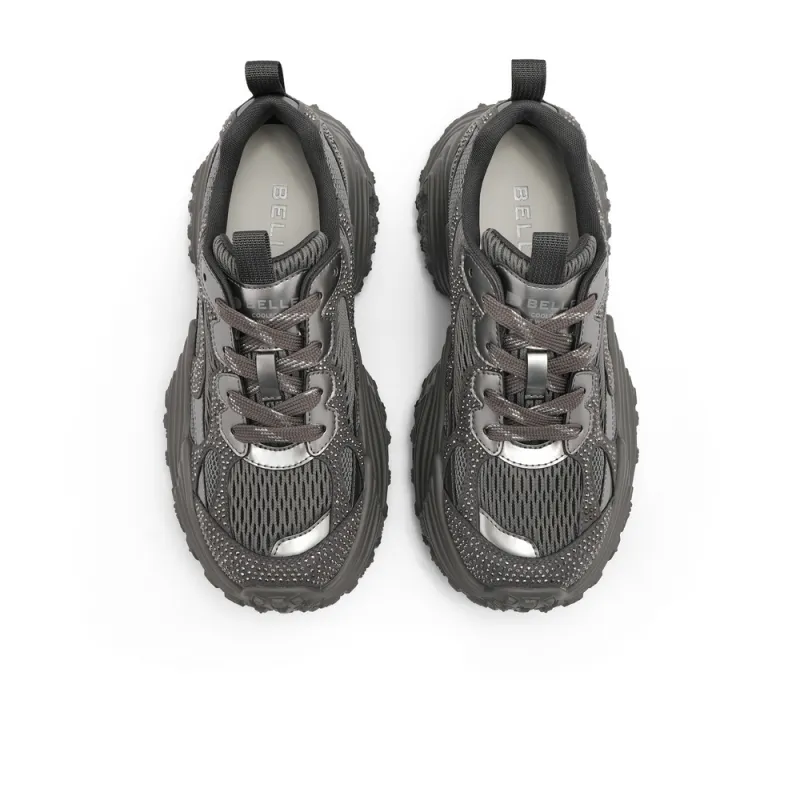 BELLE Anti-Slip And Wear-Resistant Lightweight Low-Top Chunky Sneakers Women's-2