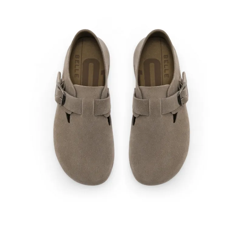 BELLE Casual Single Shoes 2.5cm Women's Dark Gray, Ecru, Gray, Brown-2
