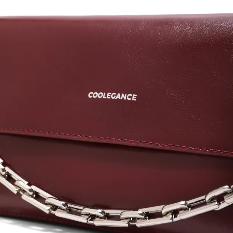 BELLE Cow Split Leather Bonded Synthetic Leather Shoulder Bag Crossbody Bag Medium Size Women's Multicolor-11