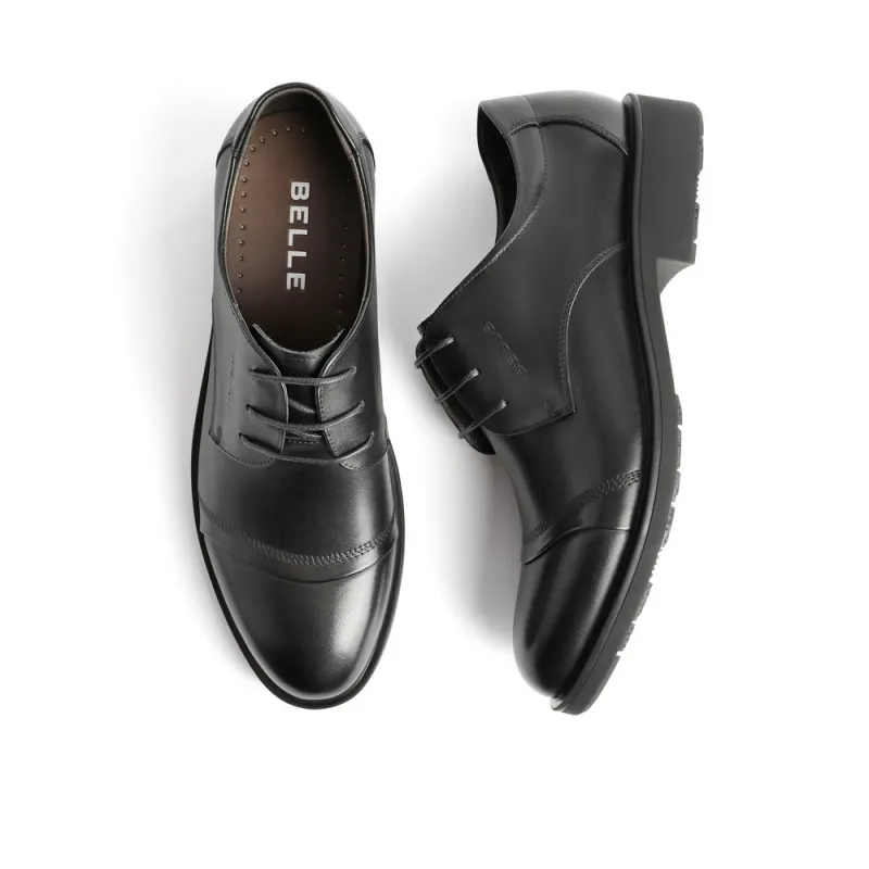BELLE Dress Shoes Men Low Top Black/Brown-14