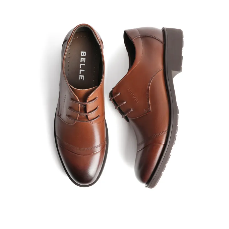 BELLE Dress Shoes Men Low Top Black/Brown-20