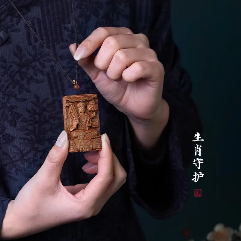 DALONG Old Mountain Sandalwood Pendants Unisex-3