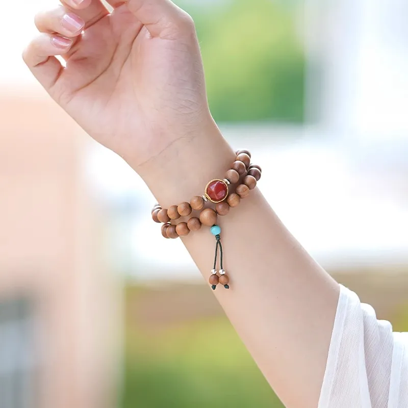DALONG Old Mountain Sandalwood Bracelets Unisex-16