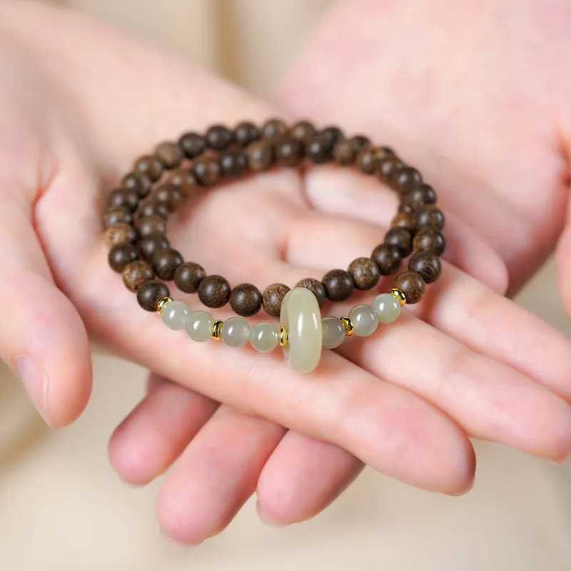 DALONG Aromatic Agarwood Bracelets Unisex-5