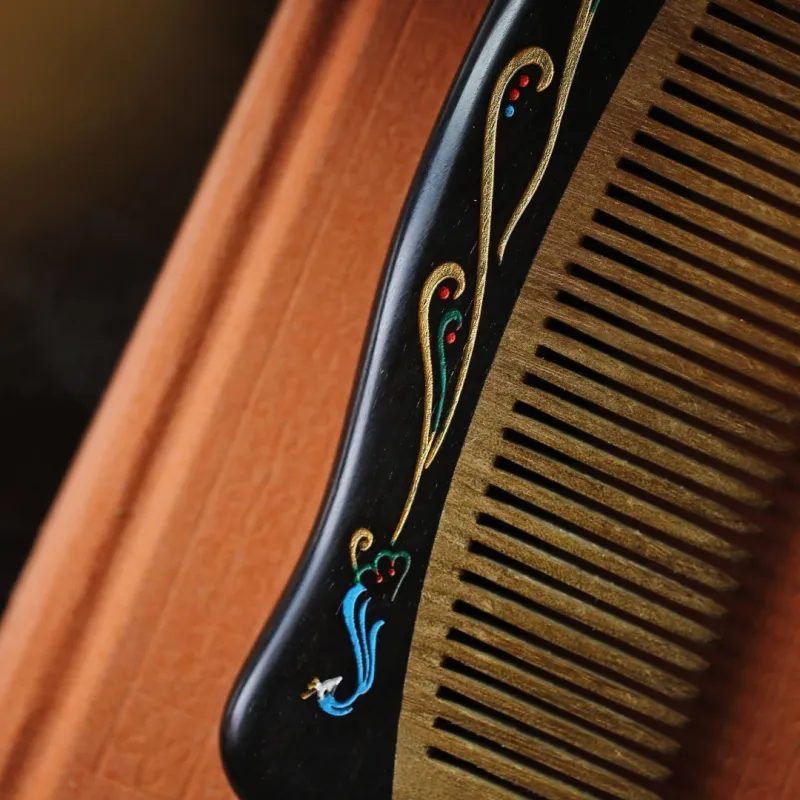 DALONG African Blackwood Wooden Comb Unisex-1