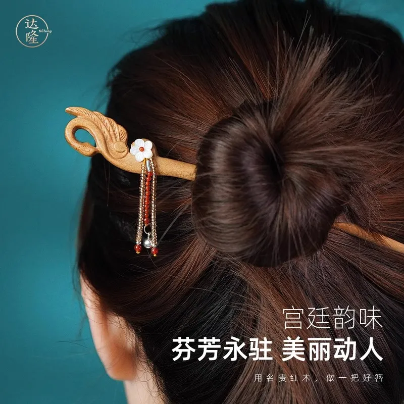 DALONG Old Mountain Sandalwood Hairpins Women's-6
