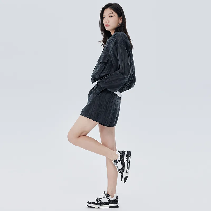 SOON FLOWER Spring Jacket Women's Black-6