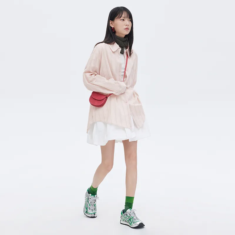SOON FLOWER Shirts Women's Pink-4