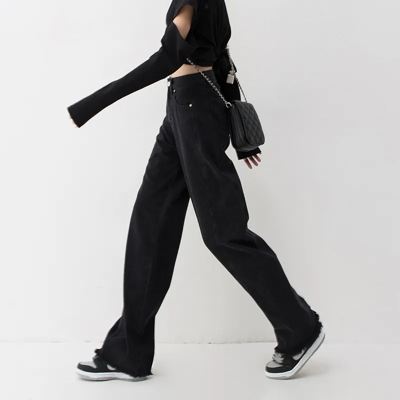 SOON FLOWER Jeans Women's Black-4