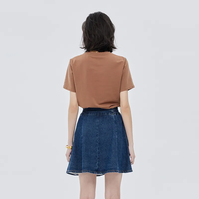 SOON FLOWER Casual Short Skirts Women's-3