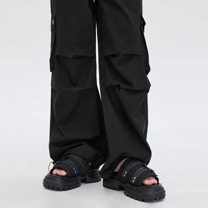 SOON FLOWER Casual Pants Women's Black-5