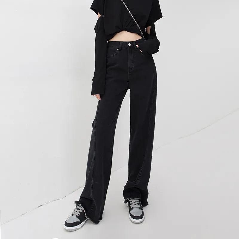 SOON FLOWER Jeans Women's Black-3